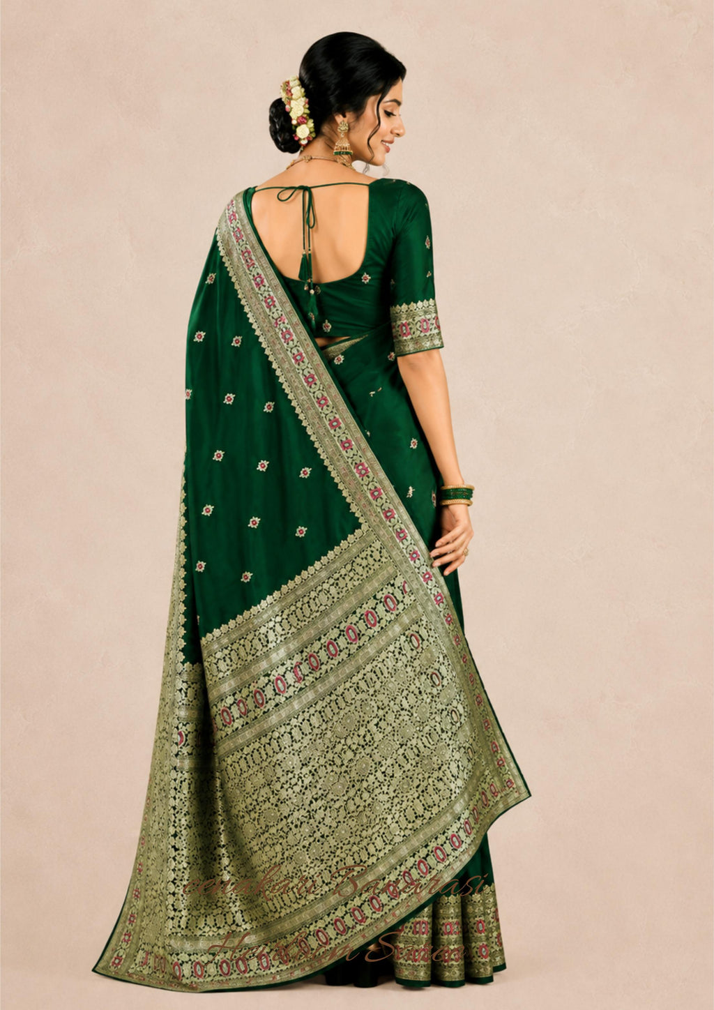 Sridha Silk Meenakari Banarasi Heirloom saree