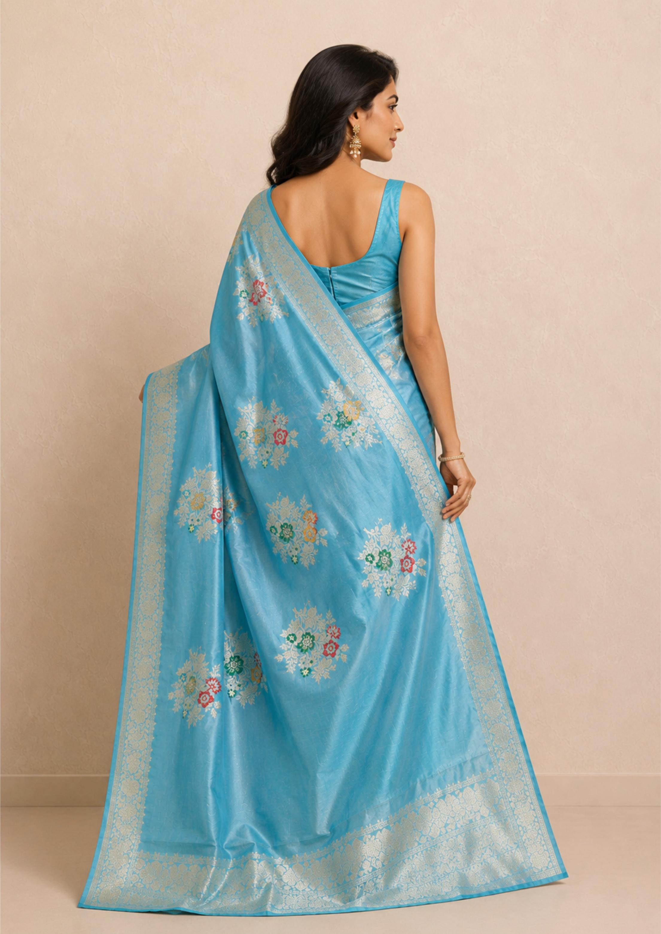 Sridha Silk Kadwa Meenakari Raw Mango Silk Saree