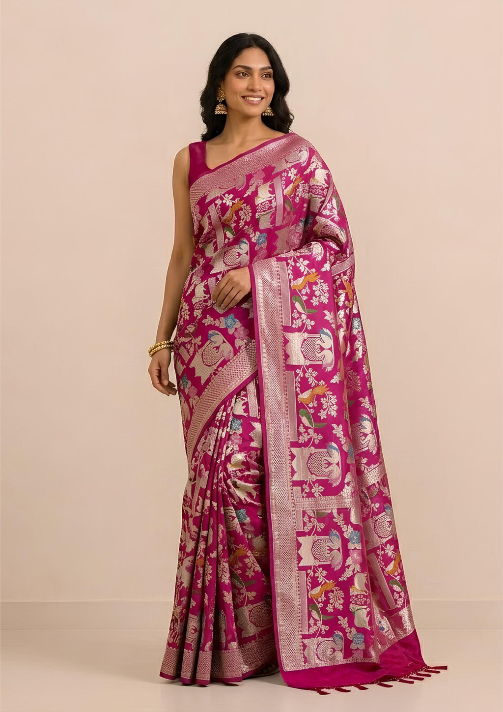 Sridha Silk Kadwa Katan Saree