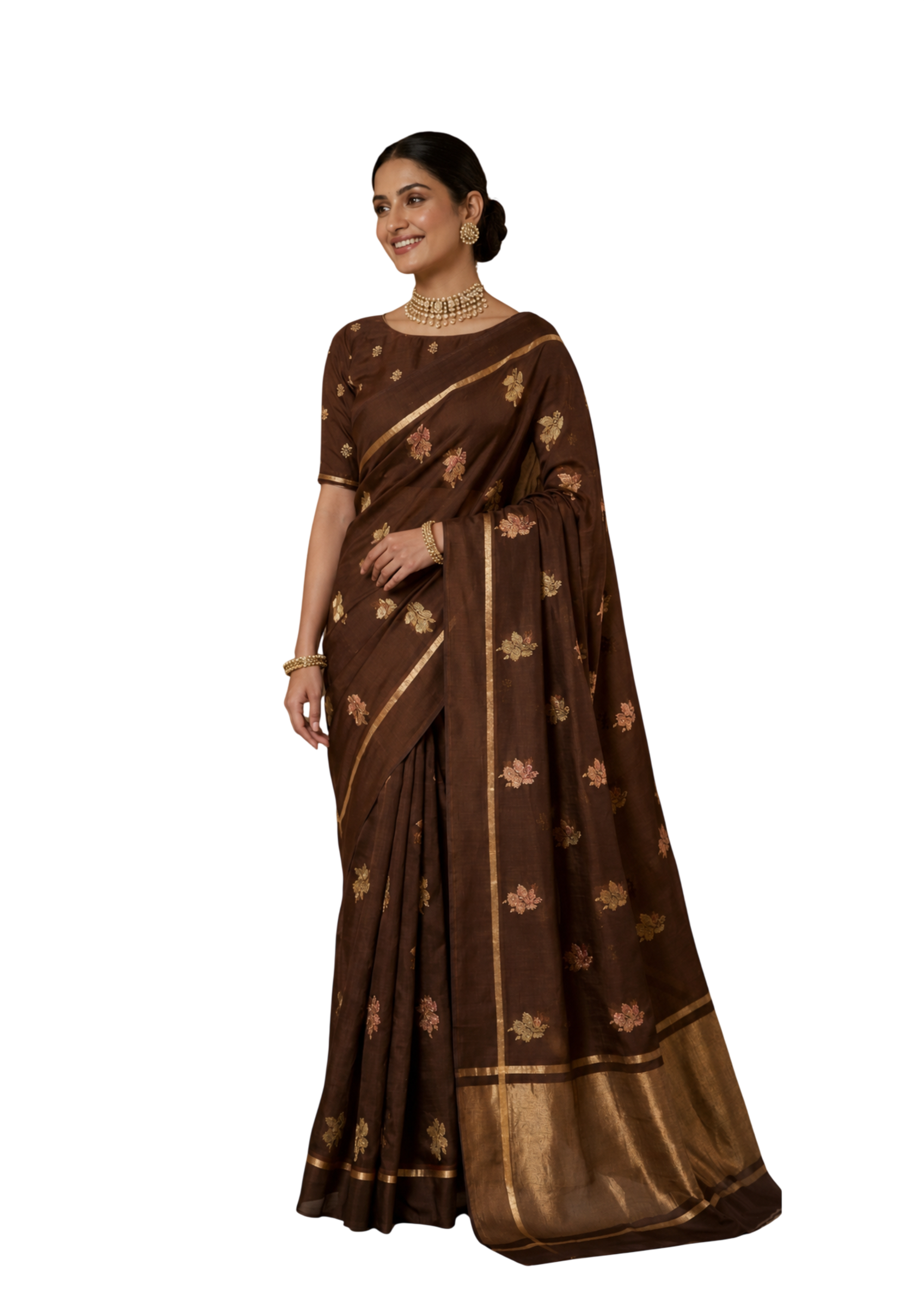 Sridha Silk Meenakari Sonata Organza saree