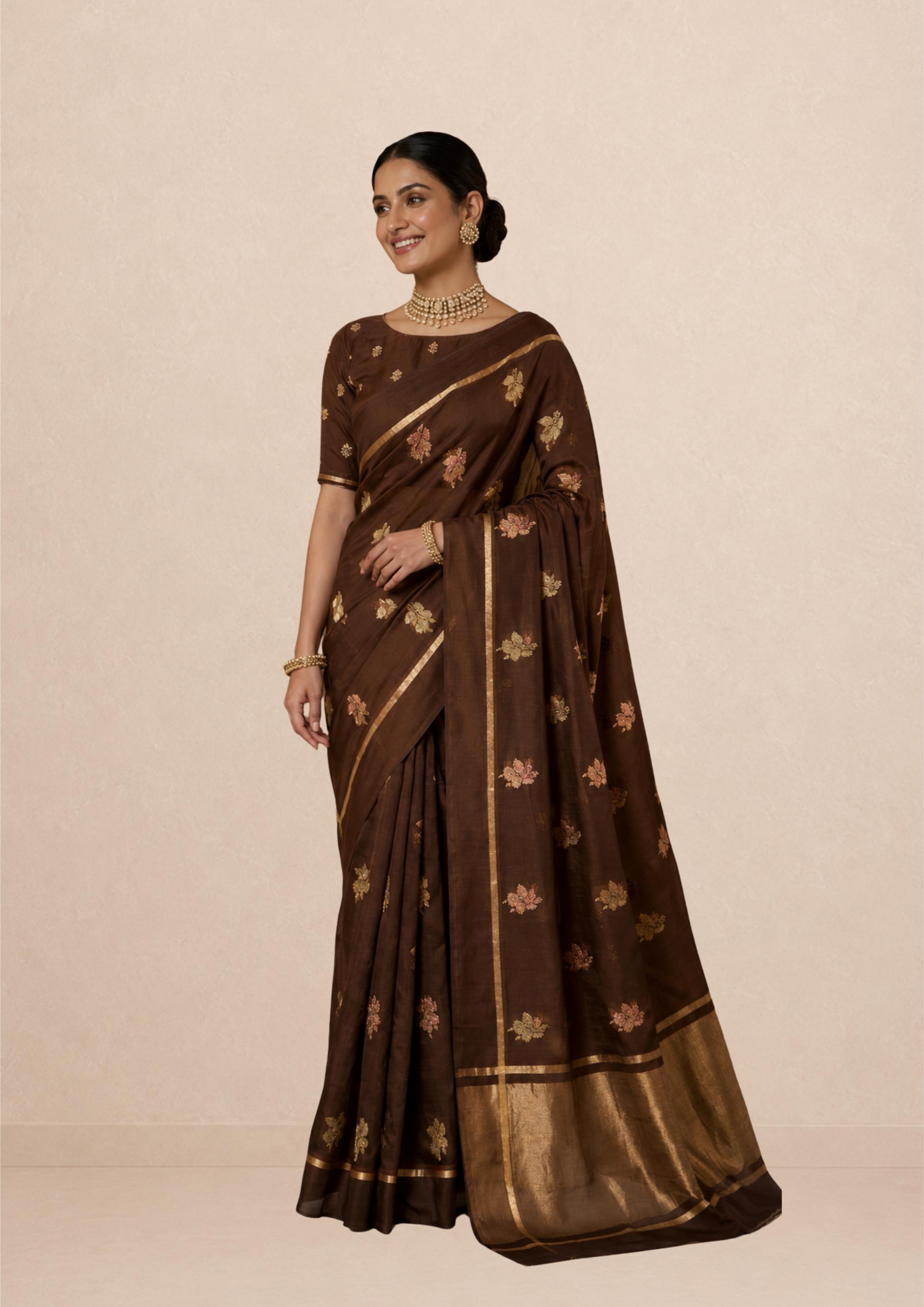 Sridha Silk Meenakari Sonata Organza saree
