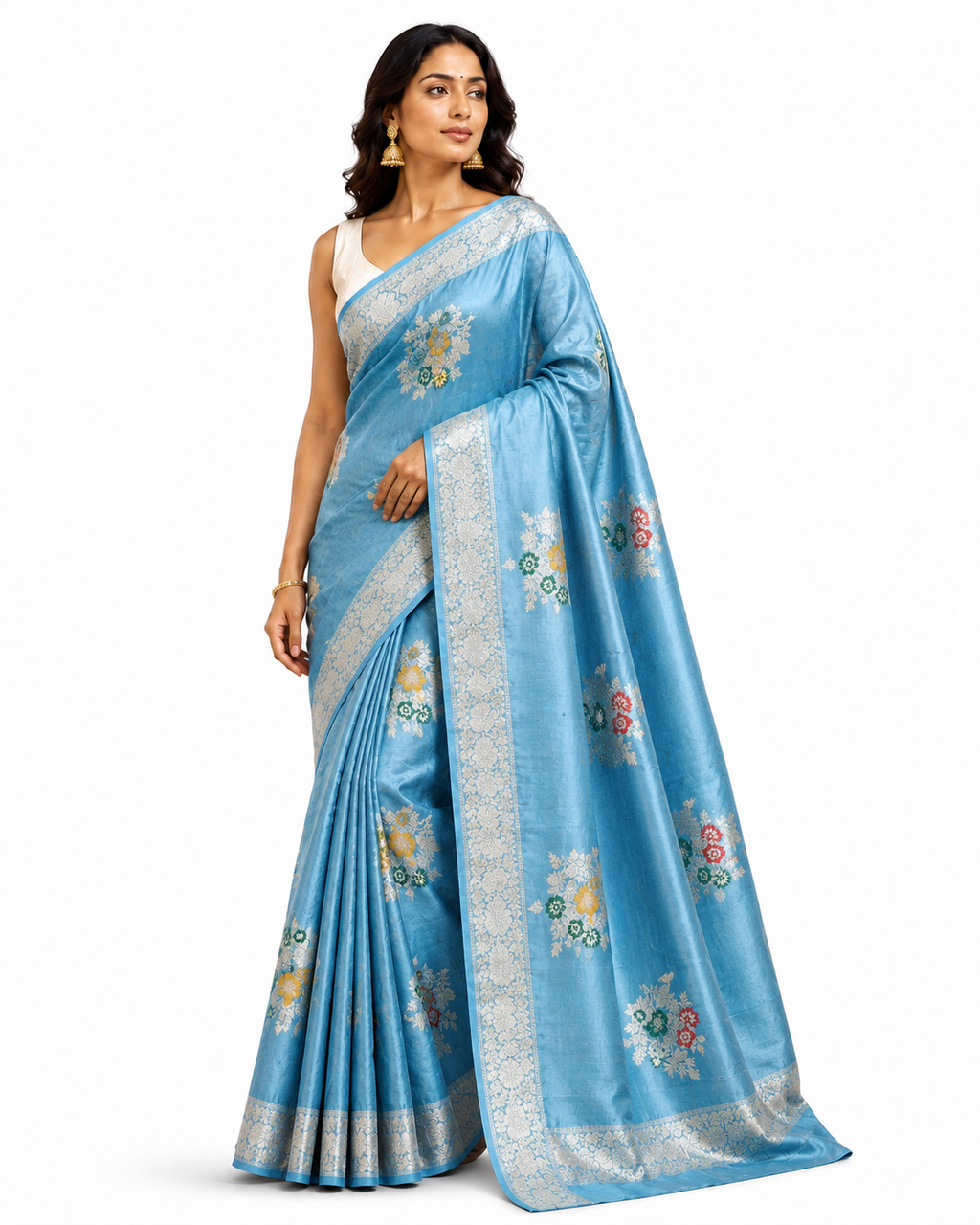 Sridha Silk Kadwa Meenakari Raw Mango Silk Saree
