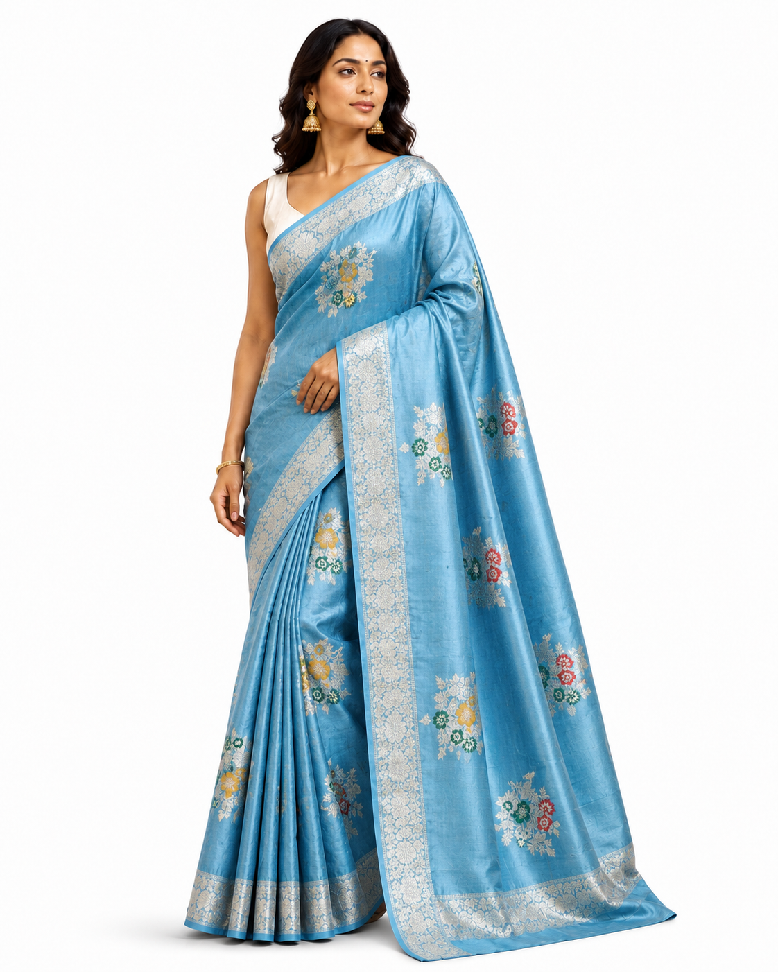 Sridha Silk Kadwa Meenakari Raw Mango Silk Saree