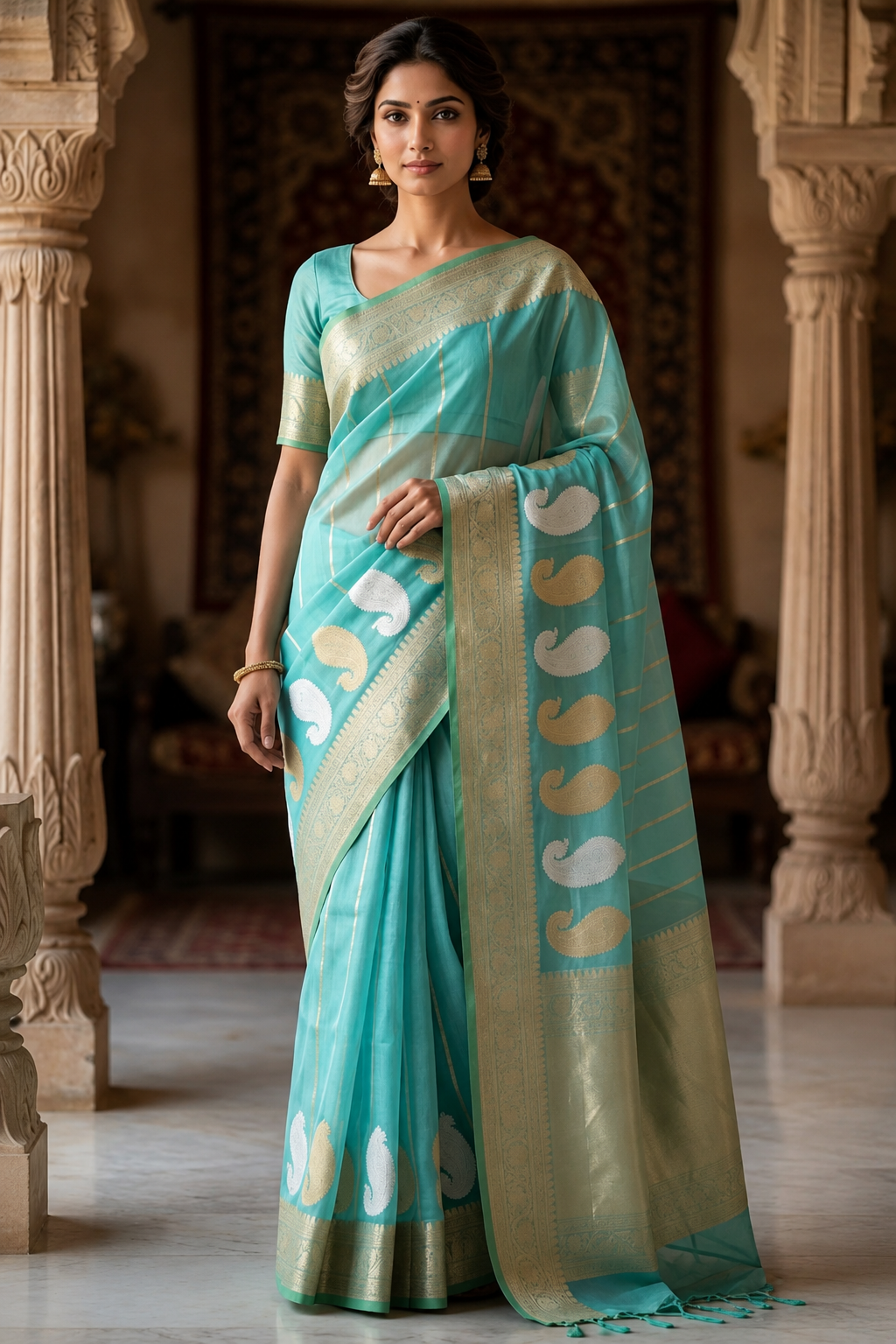 Sridha Silk Ethereal Tissue Organza Saree