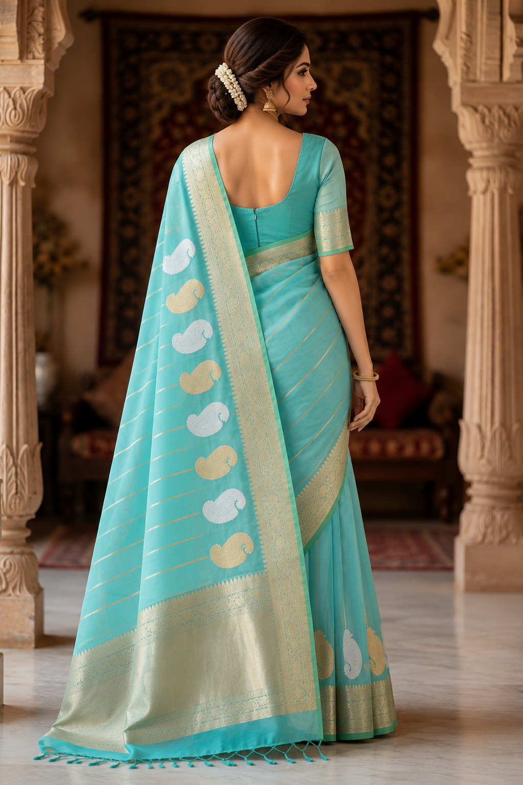 Sridha Silk Ethereal Tissue Organza Saree