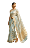Sridha Silk Celeste Chanderi Saree