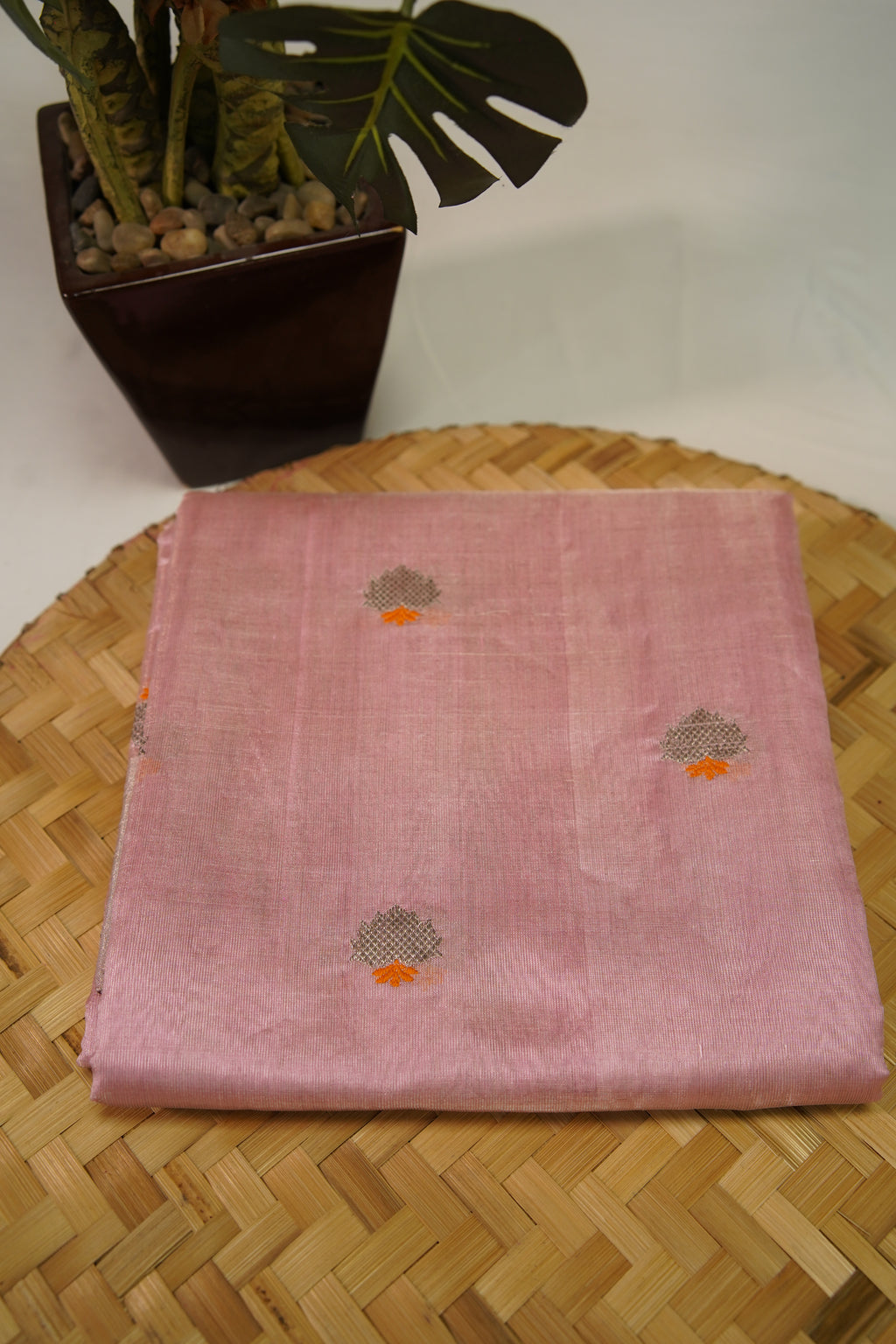 Sridha Silk Meenakari Butta Tissue Chanderi Saree