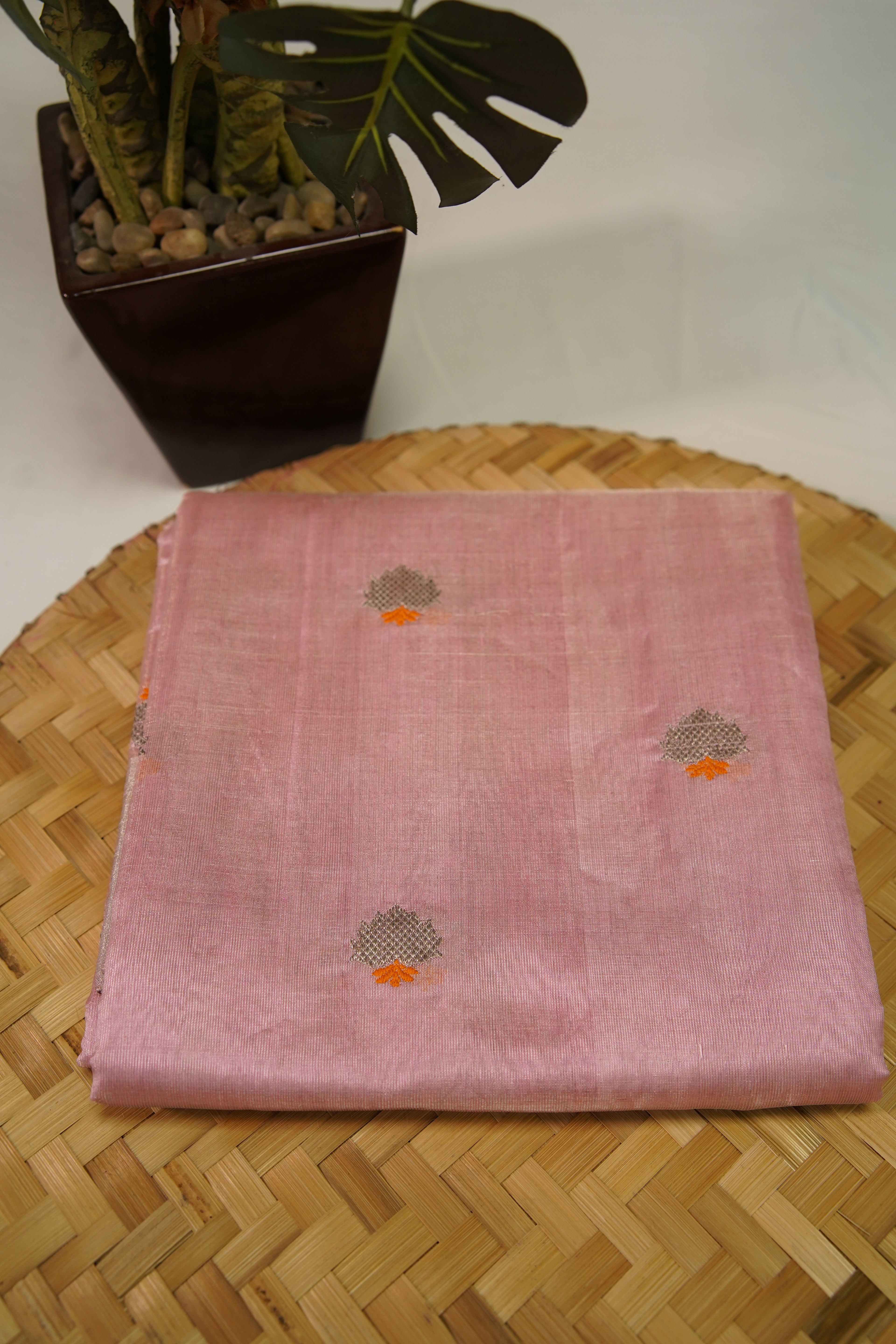 Sridha Silk Meenakari Butta Tissue Chanderi Saree