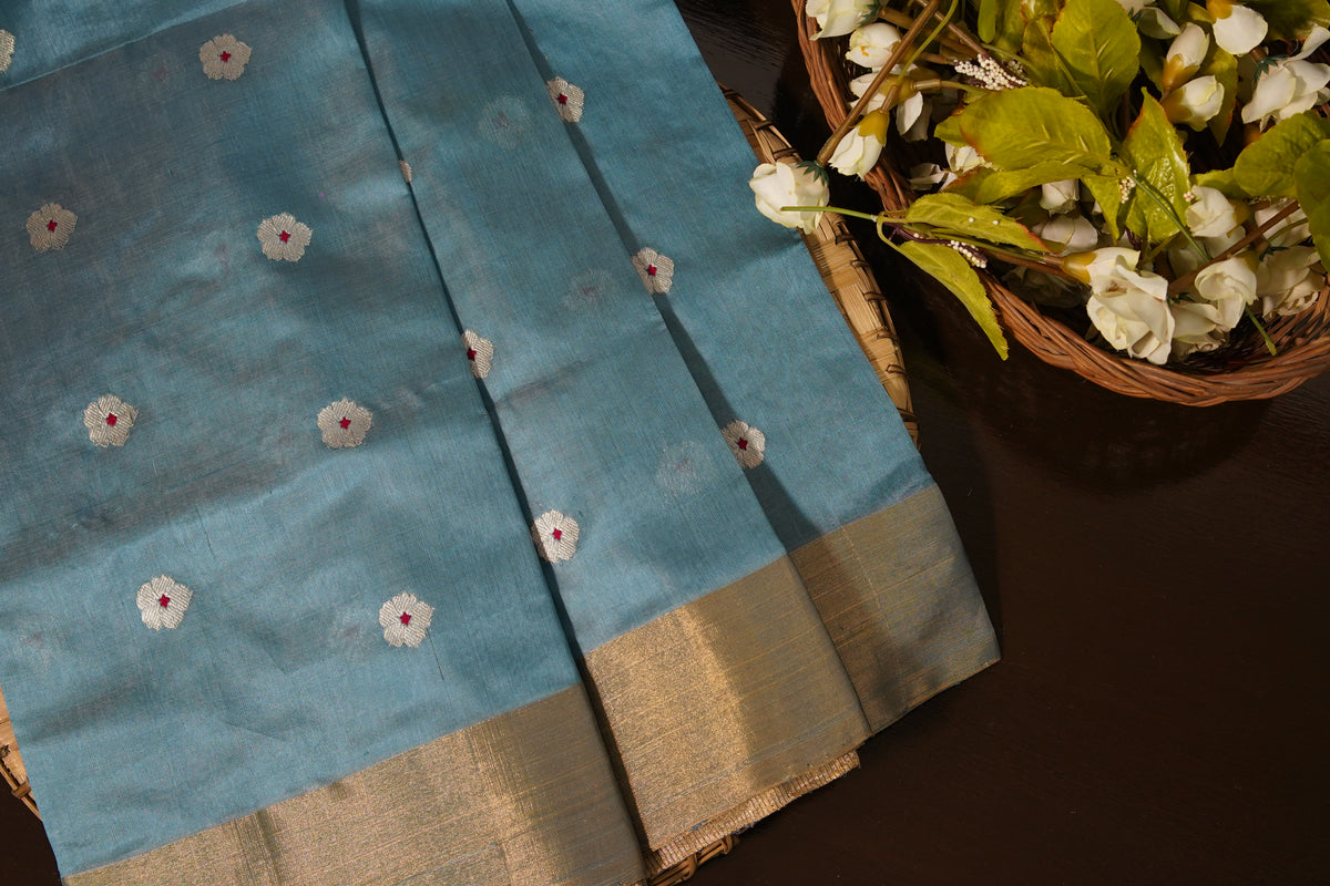 Sridha Silk Geometric Banarasi Saree