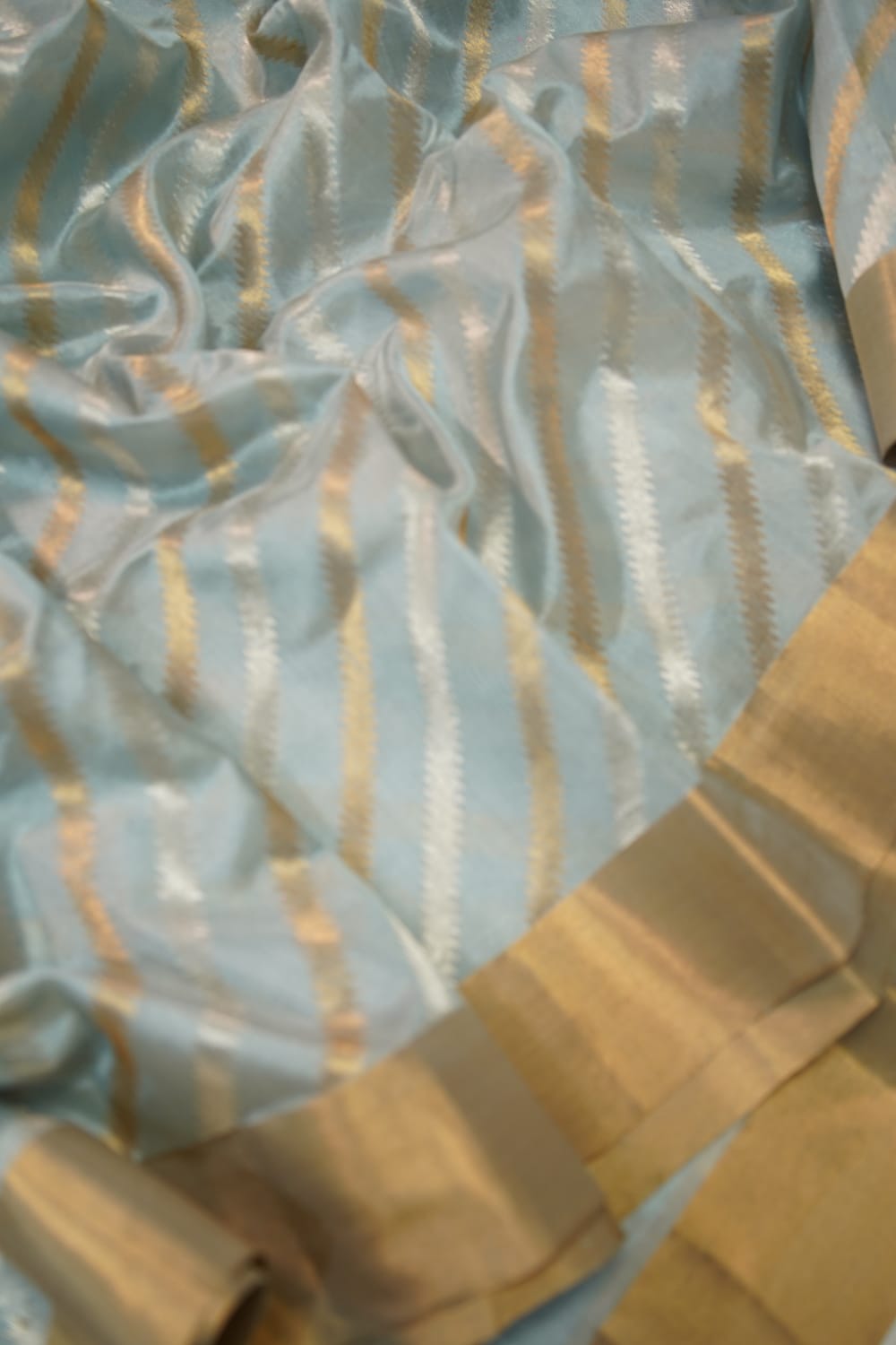 Sridha Silk Celeste Chanderi Saree