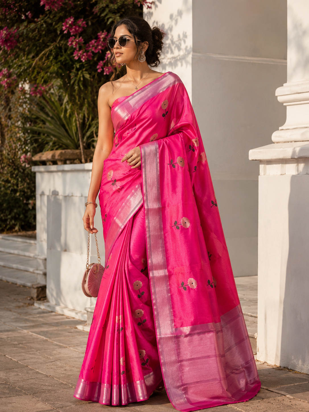 Viraaj Zari Chanderi Silk Saree