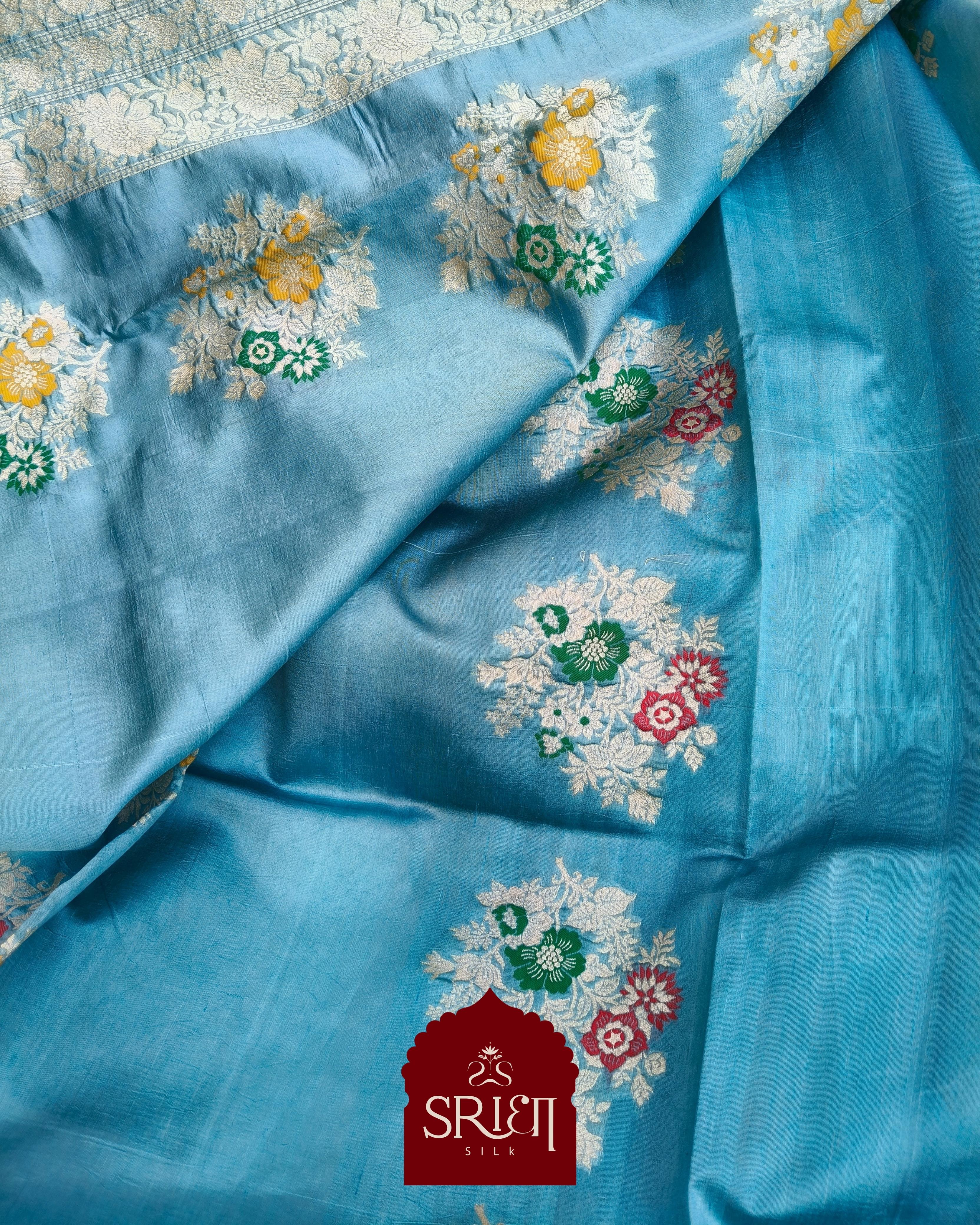 Sridha Silk Kadwa Meenakari Raw Mango Silk Saree